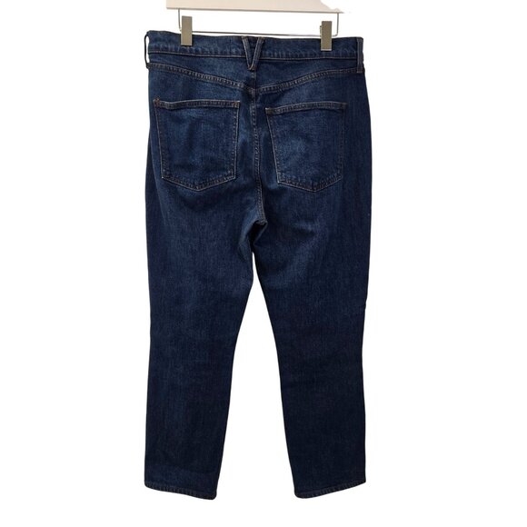 Veronica Beard Alenah Slim Straight High Rise Crop Jeans in Rodeo Wash Size 31 - Picture 2 of 9